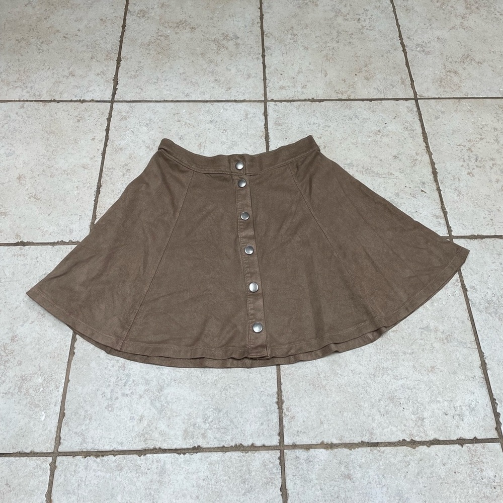 Suede Skater Skirt
